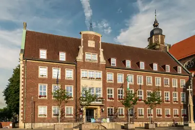 A historic town hall building