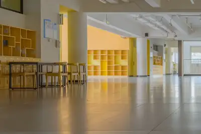 A school hallway